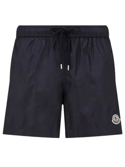 Logo Swim Shorts Night Blue - MONCLER - BALAAN 2