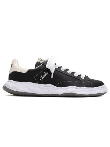 Charles OG Sole Leather Low-Top Sneakers White Black - MAISON MIHARA YASUHIRO - BALAAN 1