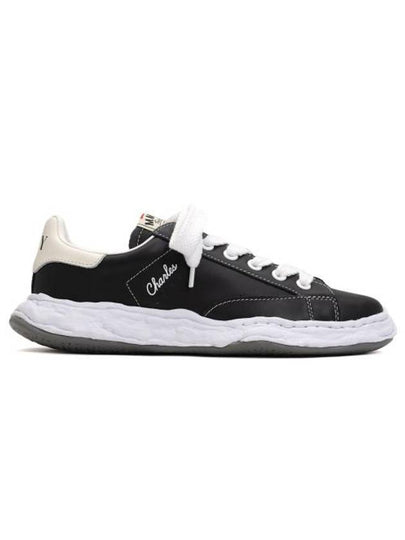 Charles OG Sole Leather Low-Top Sneakers White Black - MAISON MIHARA YASUHIRO - BALAAN 2