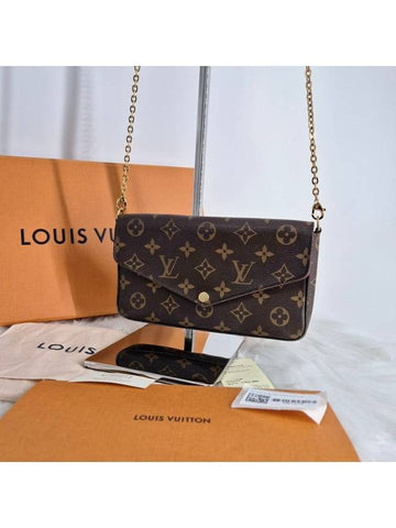 Pochette Felicie Monogram Chain Cross Bag - LOUIS VUITTON - BALAAN 1