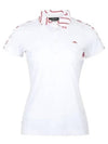 Women's Cara Polo Short Sleeve T-Shirt White - J.LINDEBERG - BALAAN 2