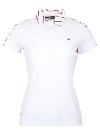 Women's Cara Polo Short Sleeve T-Shirt White - J.LINDEBERG - BALAAN 2