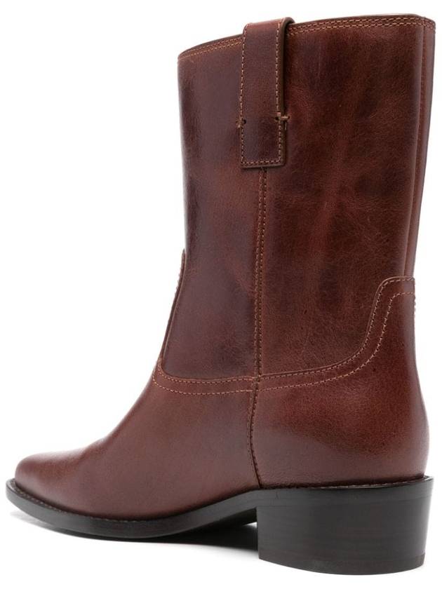 Tory Burch Boots Leather Brown - TORY BURCH - BALAAN 4