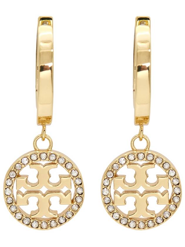 Miller Pave Hoop Earrings Gold - TORY BURCH - BALAAN 3