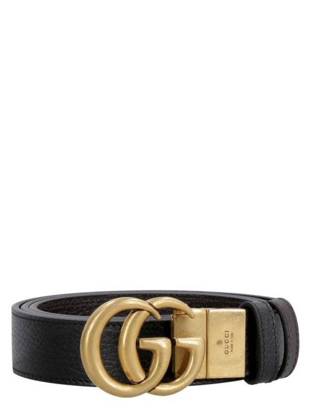 Double G Buckle Reversible Belt Black - GUCCI - BALAAN 2