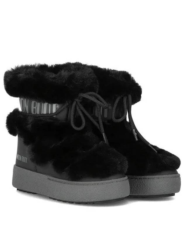 Eltrack Fake Fur Padded Winter Boots Black - MOON BOOT - BALAAN 2