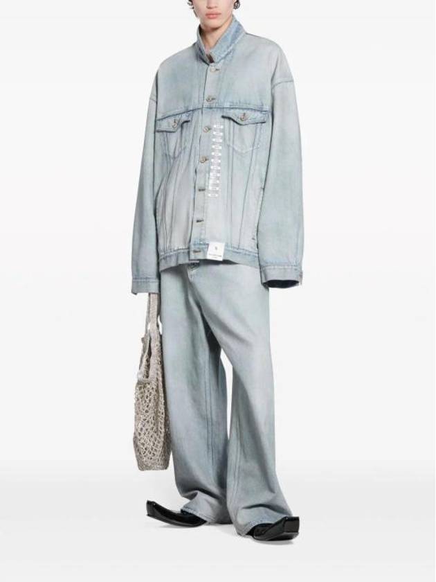 Oversized Denim Jacket Light Blue - BALENCIAGA - BALAAN 4