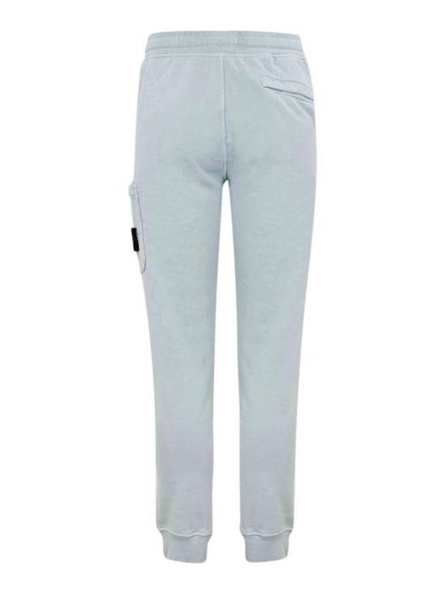 Compass Patch Cotton Jersey Track Pants Sky Blue - STONE ISLAND - BALAAN 3