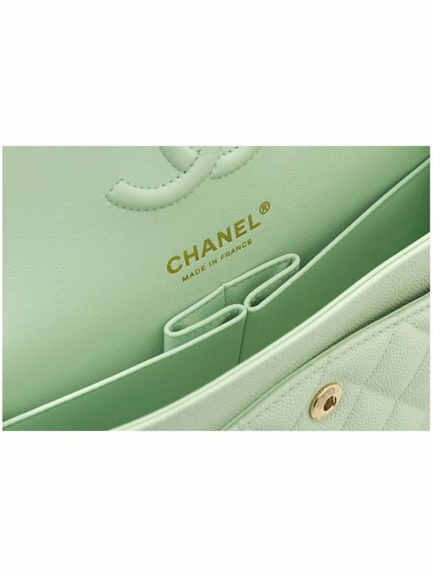 Mint Gold CC Classic Caviar Small Chain Flap Bag - CHANEL - BALAAN 6