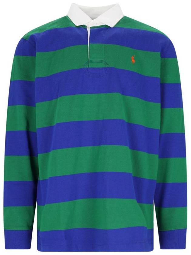 Striped Polo Shirt Green Royal - POLO RALPH LAUREN - BALAAN 2