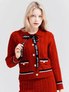 Golf Women s Herringbone Formal Cardigan Red - HENRY STUART - BALAAN 2