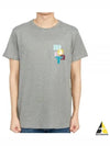 Zafferh Logo Cotton Short Sleeve T-Shirt Grey - ISABEL MARANT - BALAAN 2