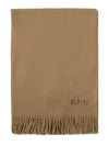 Signature Embroidered Logo Wool Muffler Camel - A.P.C. - BALAAN 2