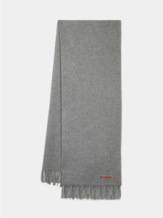 muffler scarf oversized light gray - ACNE STUDIOS - BALAAN 6