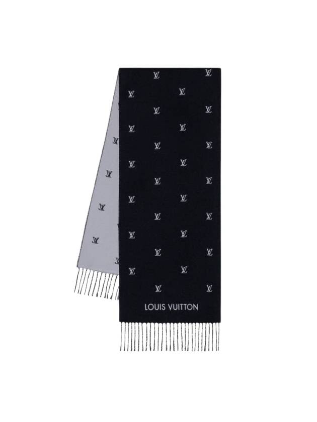 LV Blason Scarf Black - LOUIS VUITTON - BALAAN 1