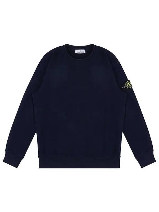 Stretch Cotton Fleece Mock Turtleneck Sweatshirt Navy - STONE ISLAND - BALAAN 2