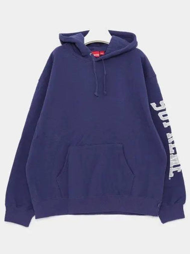 Sleeve Side Logo Sweat Hood Men s Hoodie FW23SW49 WASHD NAVY 270550 1040598 - SUPREME - BALAAN 1