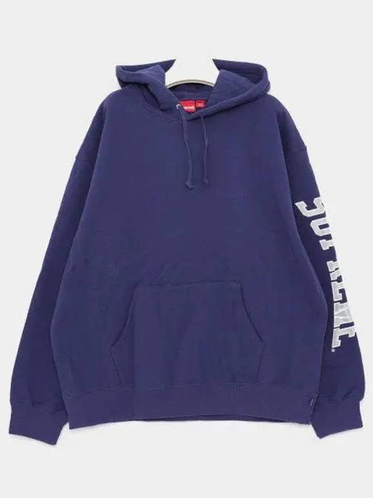 Sleeve side logo sweat hood men s hoodie FW23SW49 WASHD NAVY 1040598 - SUPREME - BALAAN 1