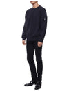 Diagonal Raised Fleece Sweatshirt Navy - CP COMPANY - BALAAN 5