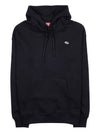 S Rob Doval PJ Oval D Patch Hoodie Black - DIESEL - BALAAN 11