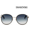 Eyewear Iconic Swan Round Sunglasses Black - SWAROVSKI - BALAAN 4