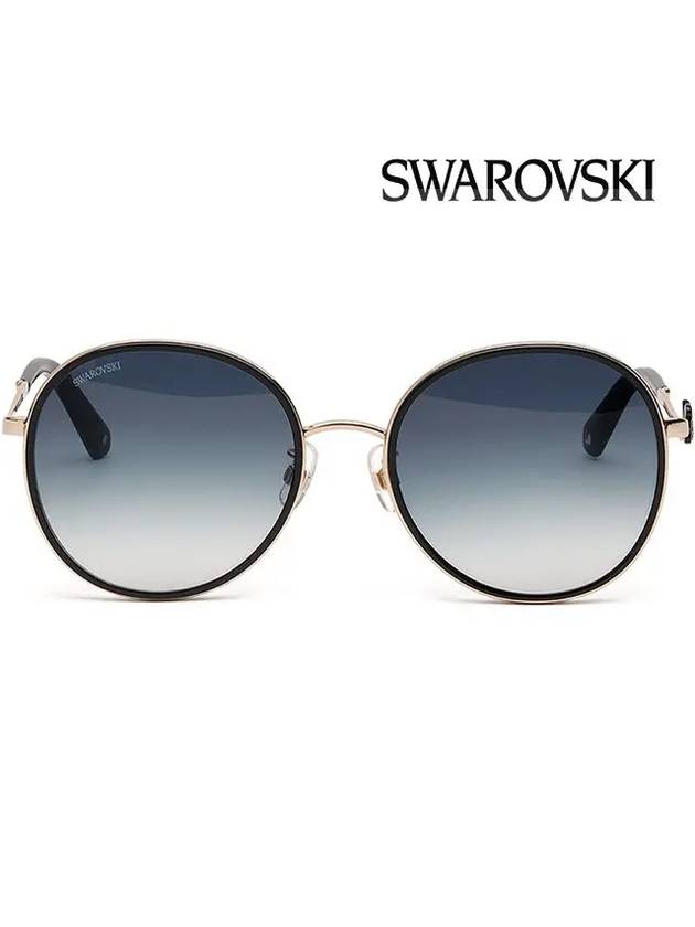 Eyewear Iconic Swan Round Sunglasses Black - SWAROVSKI - BALAAN 4