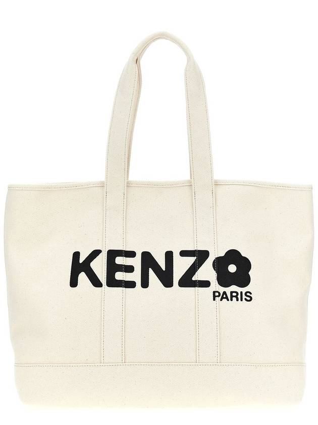 Tote Bag FE68SA911F3603 White Black - KENZO - BALAAN 2