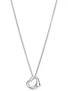 Elsa Peretti Open Heart Pendant Necklace Silver - TIFFANY & CO. - BALAAN 4