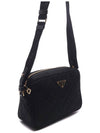 Triangle Logo Quilting Nylon Cross Bag Nero - PRADA - BALAAN 4