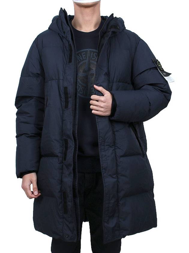 Wappen Patch Crinkle Labs Padding Navy - STONE ISLAND - BALAAN 4