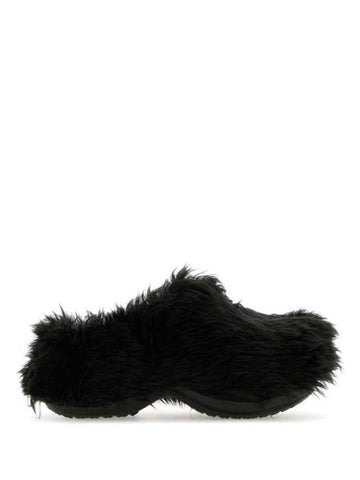 Fake Fur Mule Black - BALENCIAGA - BALAAN 1