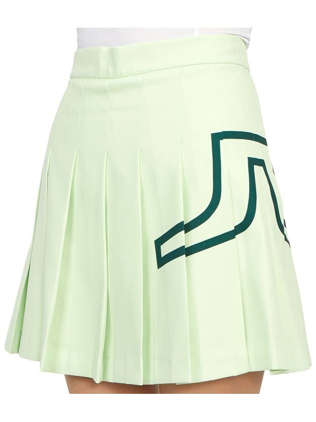 Women's Naomi Pleated Skirt Green - J.LINDEBERG - BALAAN 9