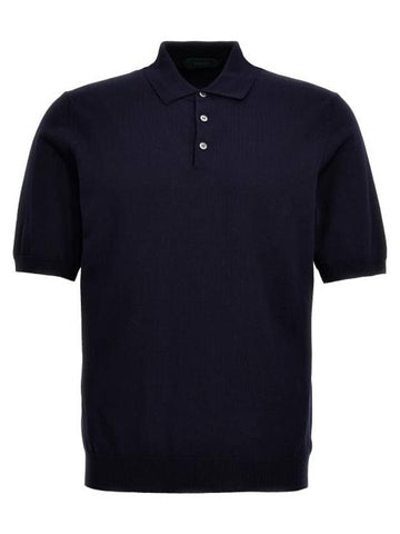 Polo T-shirt 813184ZY318Z0542 Blue - ZANONE - BALAAN 1