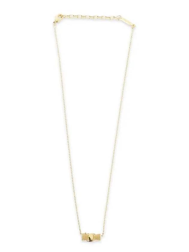 Women's Vara Bow Pendant Necklace Gold - SALVATORE FERRAGAMO - BALAAN 2