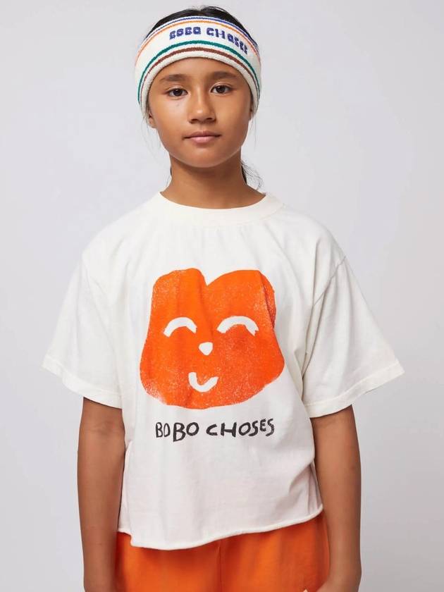 Children s Short Sleeve T Shirt Joyful Face B125AC017 - BOBO CHOSES - BALAAN 4