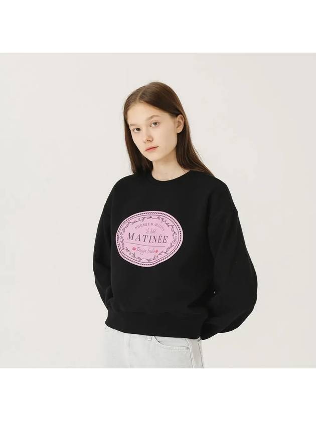 Brushed Options Matinee Classic label Sweat Shirts BLACK - LE SOLEIL MATINEE - BALAAN 1