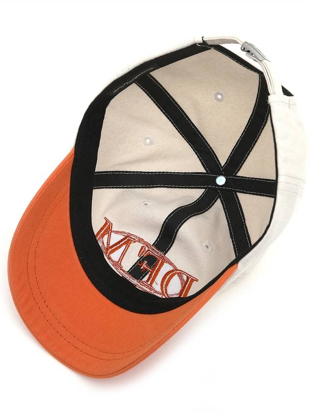 Two-Tone Short Brim Ball Cap Orange - DONTFORGETME - BALAAN 4