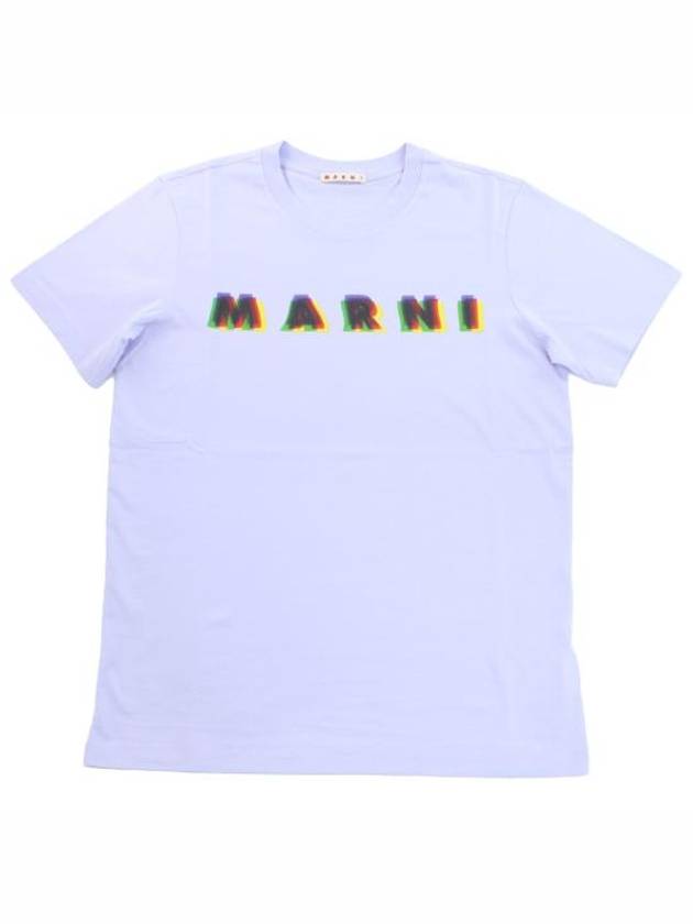 3D Logo Print Cotton Short Sleeve T-Shirt Thistle - MARNI - BALAAN 2