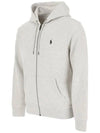 Pony Embroidery Logo Zip Up Hoodie Grey - POLO RALPH LAUREN - BALAAN 5