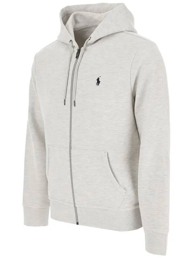 Pony Embroidery Logo Zip Up Hoodie Grey - POLO RALPH LAUREN - BALAAN 5