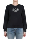 Women's Tina Logo Sweat Sweatshirt Black - A.P.C. - BALAAN 3