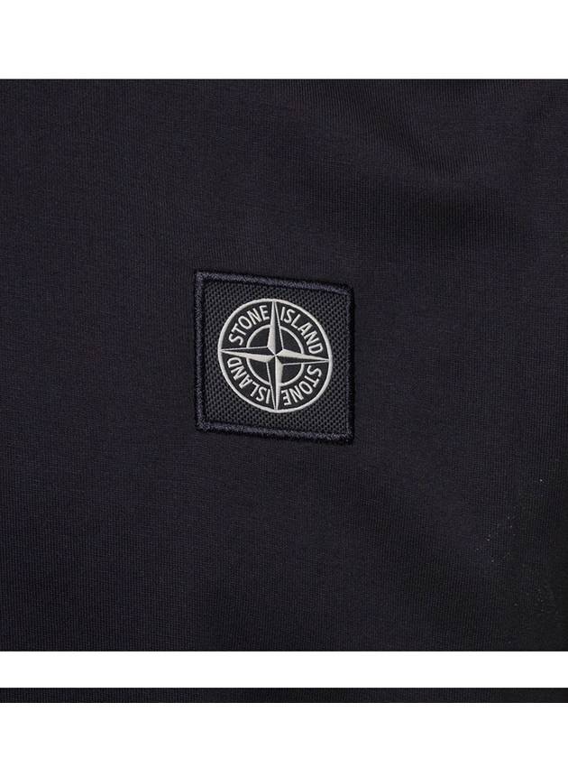 Slimfit Cotton Jersey Short Sleeve T-shirt Black - STONE ISLAND - BALAAN 6