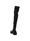 Rockstud Leather Thigh High Boots Black - VALENTINO - BALAAN 4