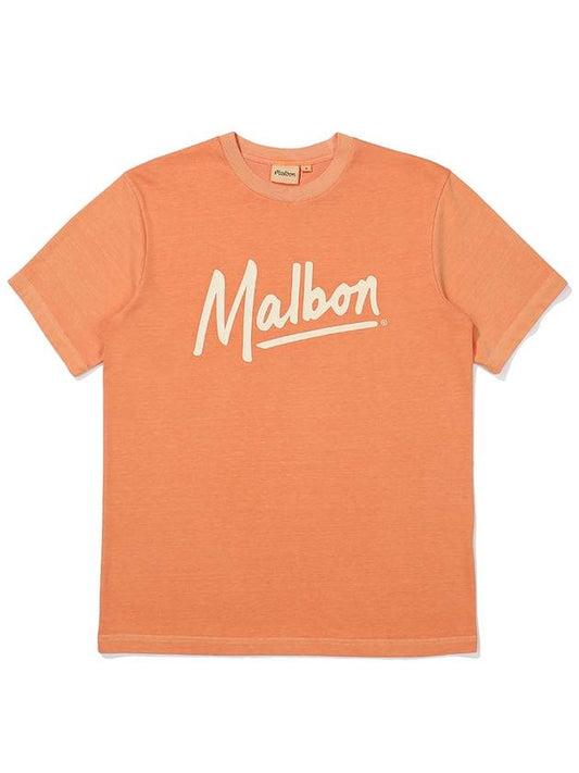 Tocotoco Pigment Round T-Shirt ORANGE MAN M3321PRS41ORG - MALBON GOLF - BALAAN 2