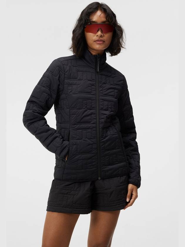 Marble Quilted Zip-Up Jacket Black - J.LINDEBERG - BALAAN 3