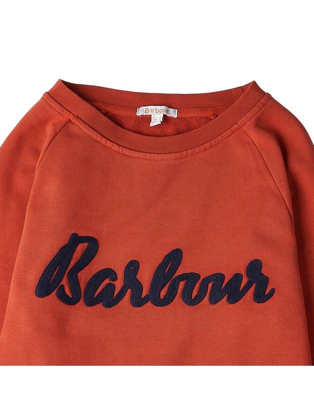 WoMen's Otterburn Sweatshirt Orange - BARBOUR - BALAAN 4