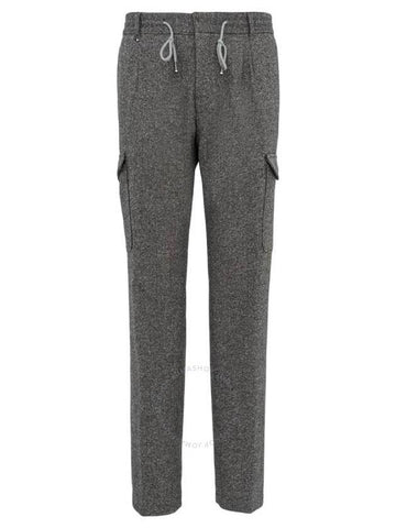 Hugo Boss Long Drawstring Wool Pants, Brand Size 52 (Waist Size 36") - HUGO BOSS - BALAAN 1