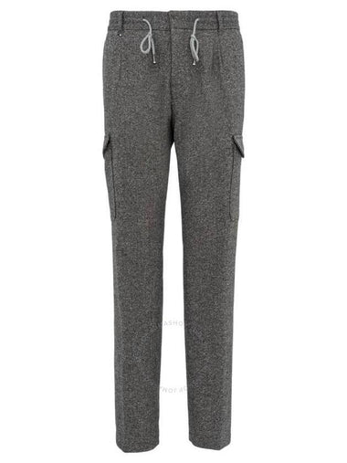 Hugo Boss Long Drawstring Wool Pants, Brand Size 52 (Waist Size 36