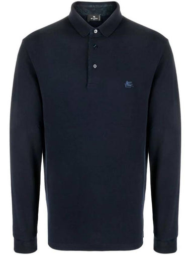 Pegaso Embroidery Polo Shirt Navy - ETRO - BALAAN 1