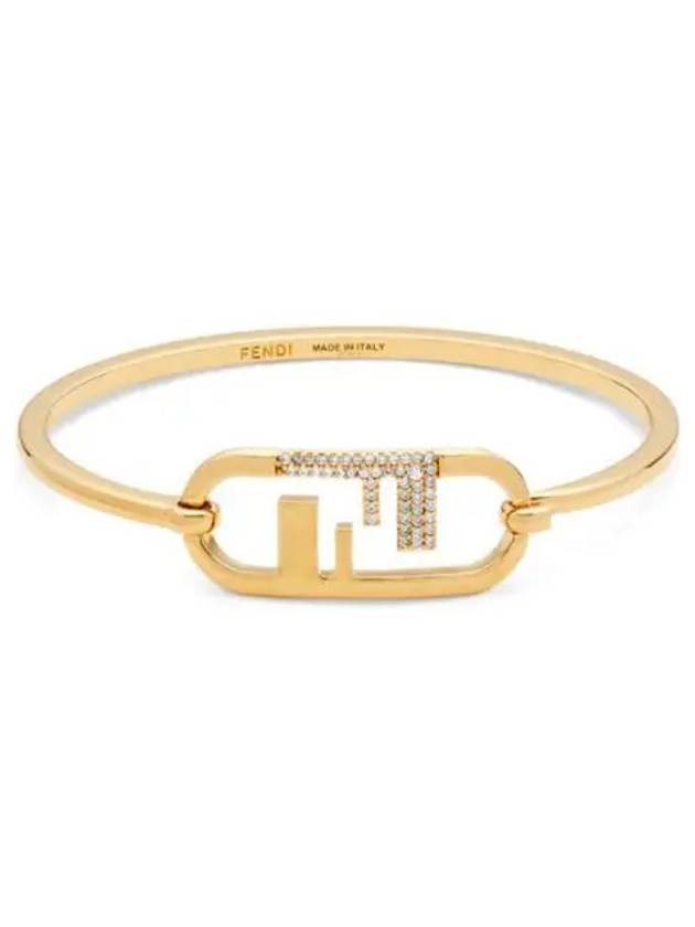 O'Lock FF Logo Bracelet Gold - FENDI - BALAAN 2